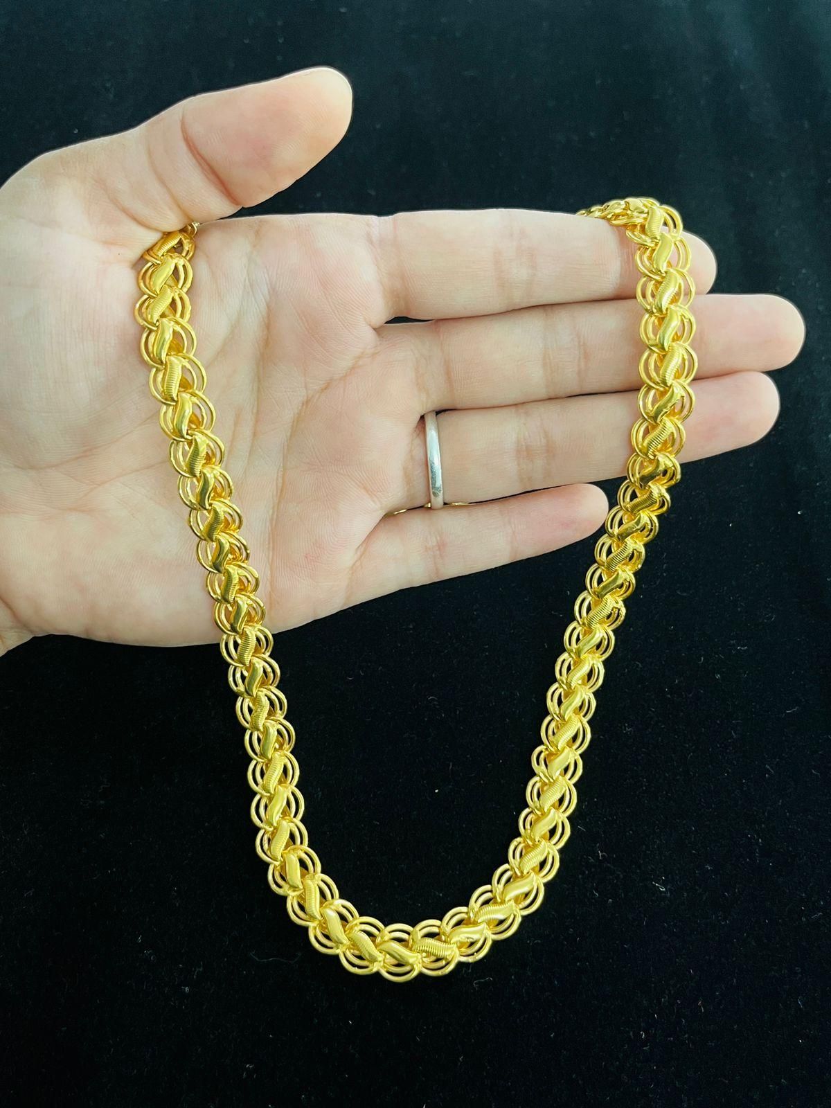 Latest Brass Gold Plated Chain – Stylish & Durable Men’s Necklace