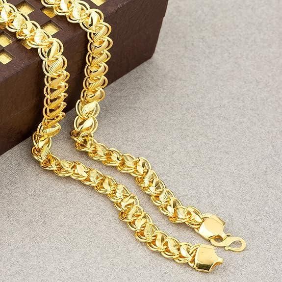 Latest Brass Gold Plated Chain – Stylish & Durable Men’s Necklace